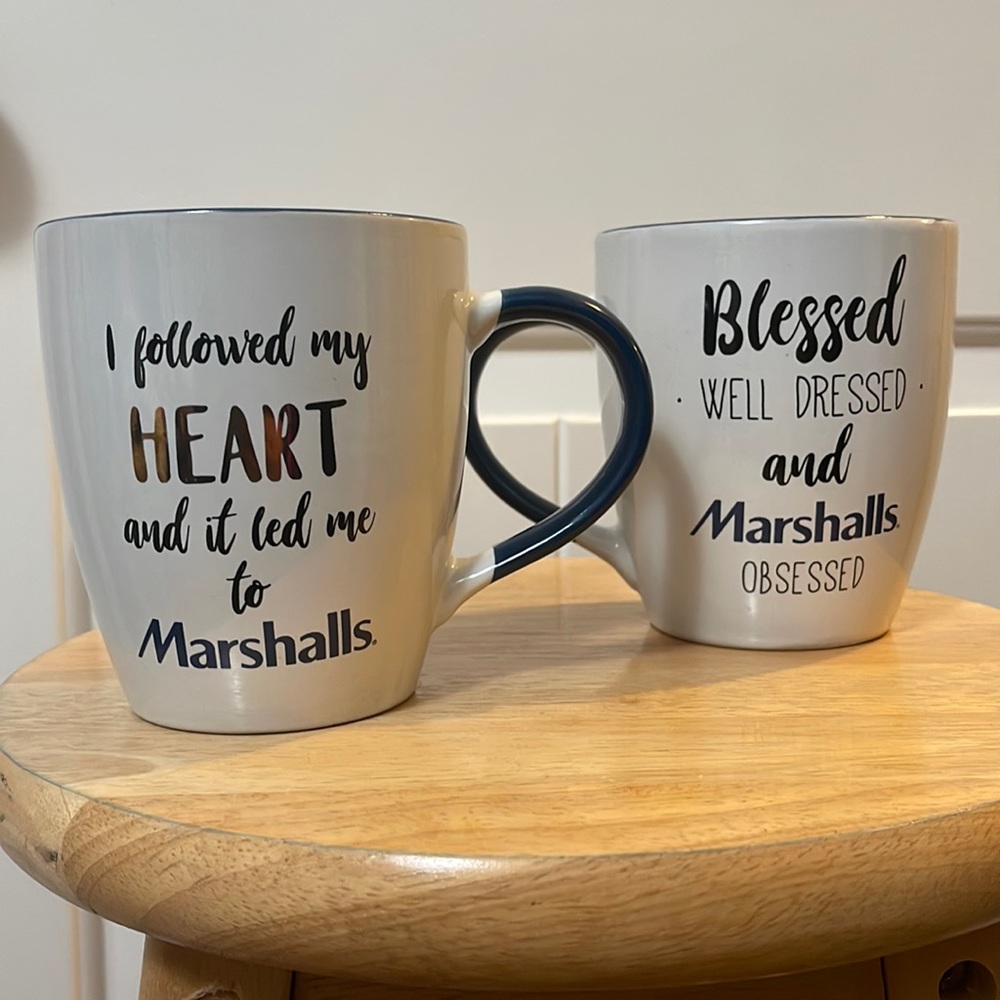Marshall’s Branded coffee mug pair